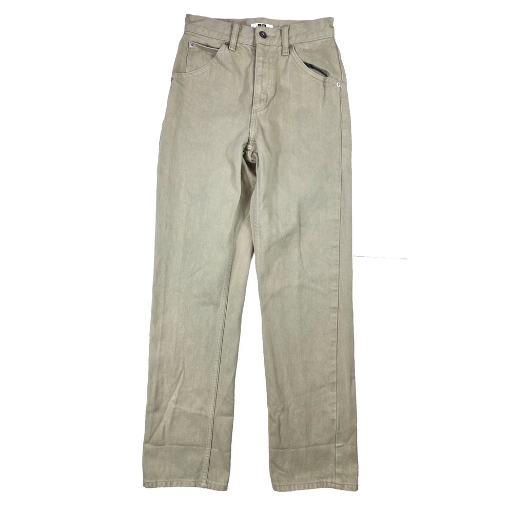 UNIQLO Beige Regular Fit Straight Leg Jeans Women's‎ 3 / 24x30